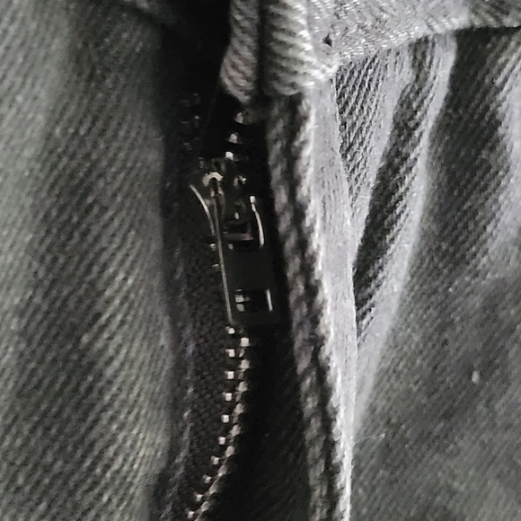 Dark Blue Distressed Frayed Detail Fringe Rhinestone Denim Shorts - Picture 9 of 11